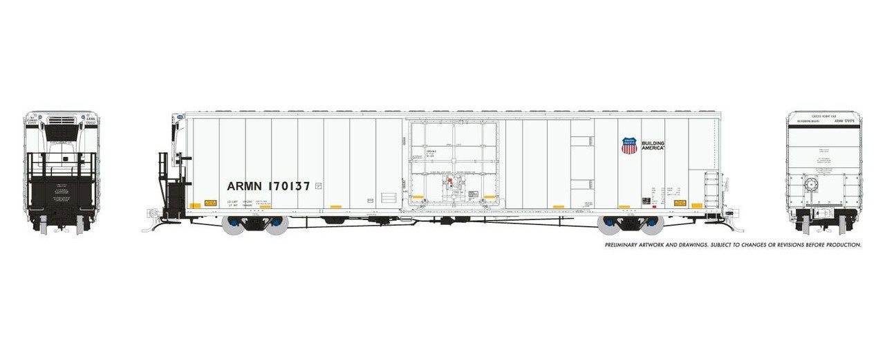 Rapido HO Scale ~ Greenbrier 72' IL 7780 Reefer ~ Sound ~ Union Pacific #170213