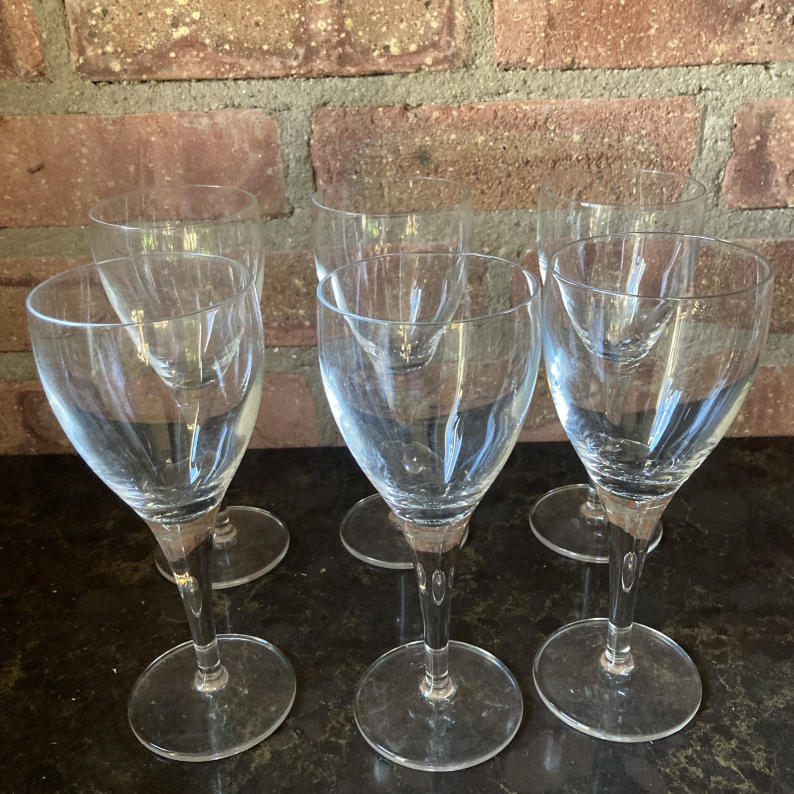 Vintage Luigi Bormioli Light & Music Michelangelo Red Wine Glasses Set of 6