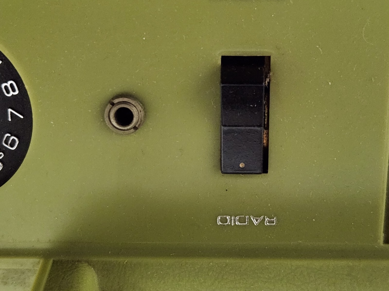 RCA Victor Record Player VLP26G AM Radio Vtg Green Portable PARTS REPAIR BROKEN