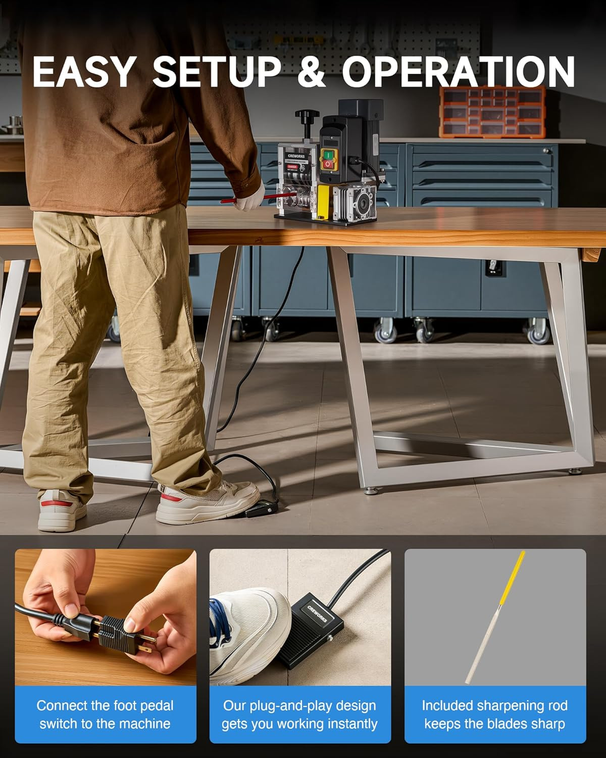 180W Motor Automatic Wire Stripper Machine, 5 Blade Electric Wire Stripping Mach