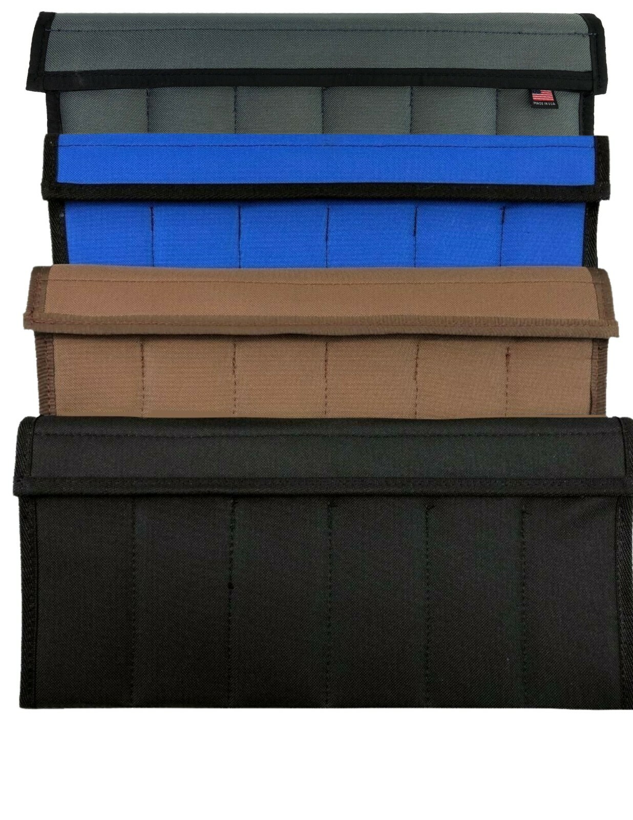 NYLON FOLDING POCKET KNIFE STORAGE POUCH x 12 Knives Fits Spyderco Kershaw Case