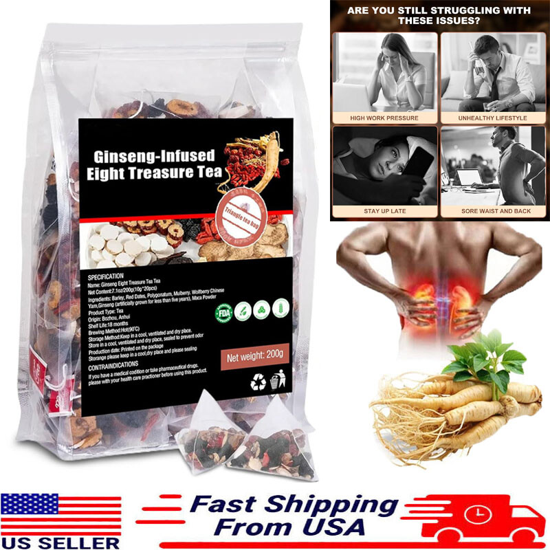Ginseng-infused Eight Treasure Tea Kidney Ginseng Wolfberry Mulberry Health