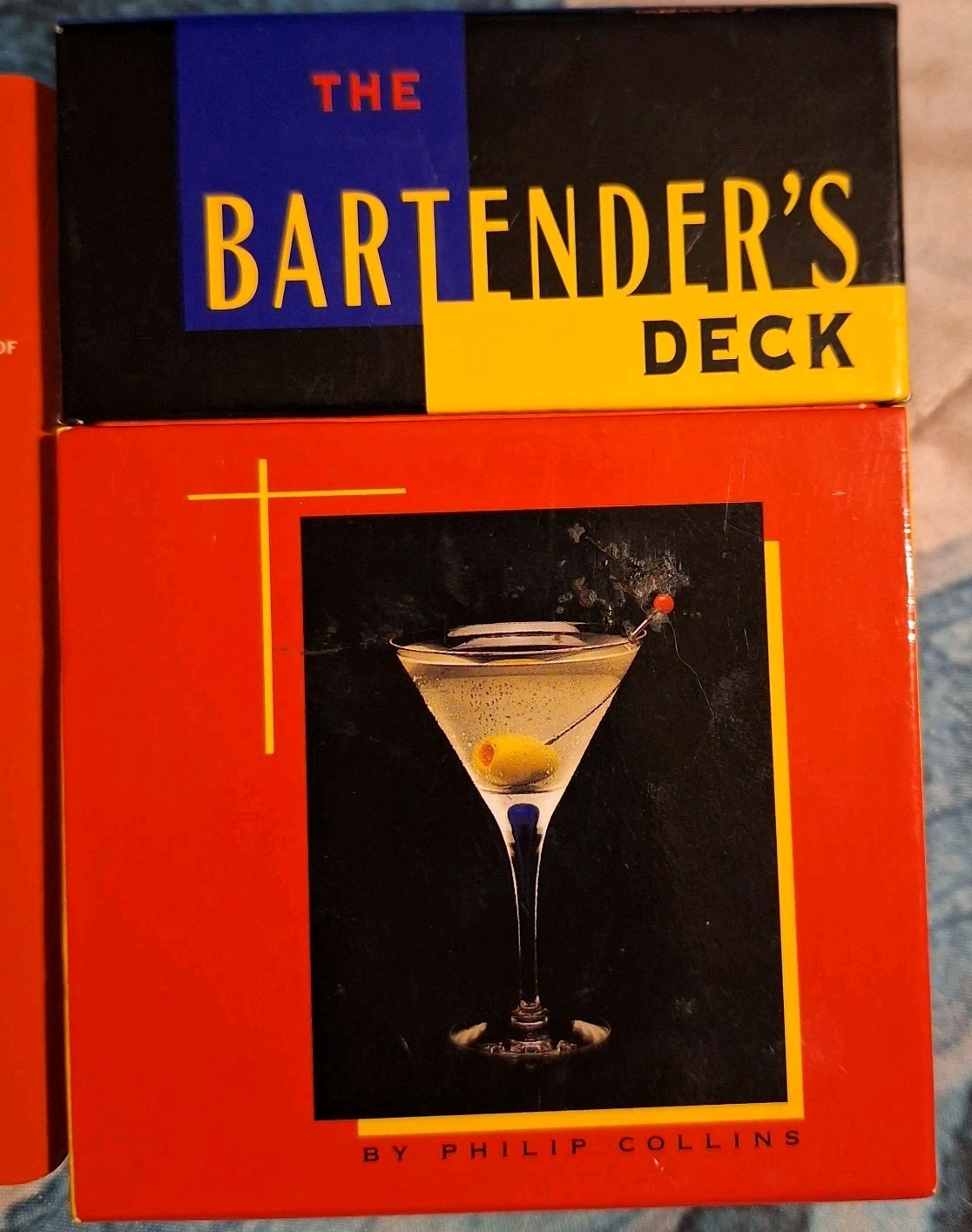 Vtg "THE BARTENDER'S DECK" Cocktail Guide Recipe Cards 50 in deck FREE SHIPPING