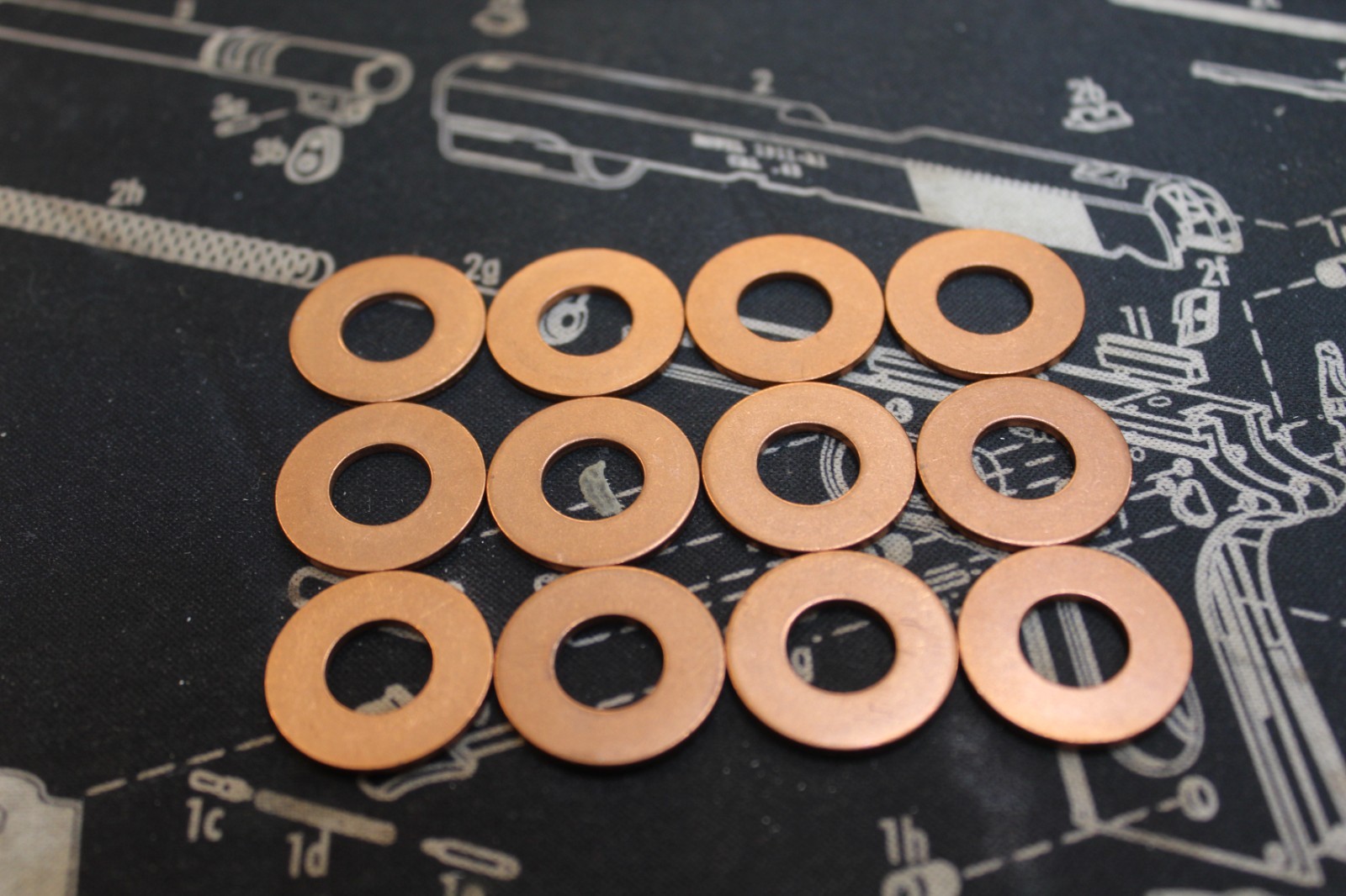 PHO-1 Copper Head Washers Kawasaki 1973-05 Z1, KZ900, KZ1000, KZ1100, Gpz1100