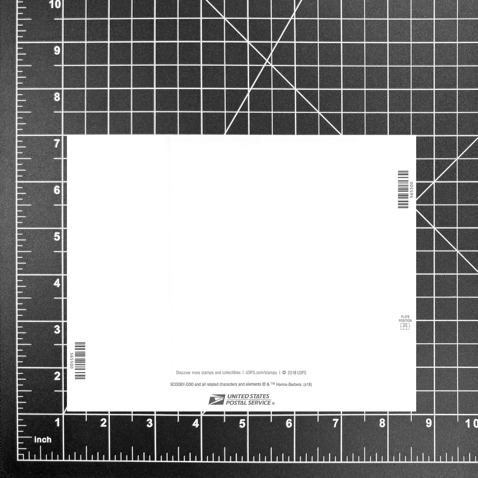 2018 USPS SHEET OF 12 FIRST CLASS LETTER STAMPS SCOOBY DOO WATERING FLOWERS 73¢