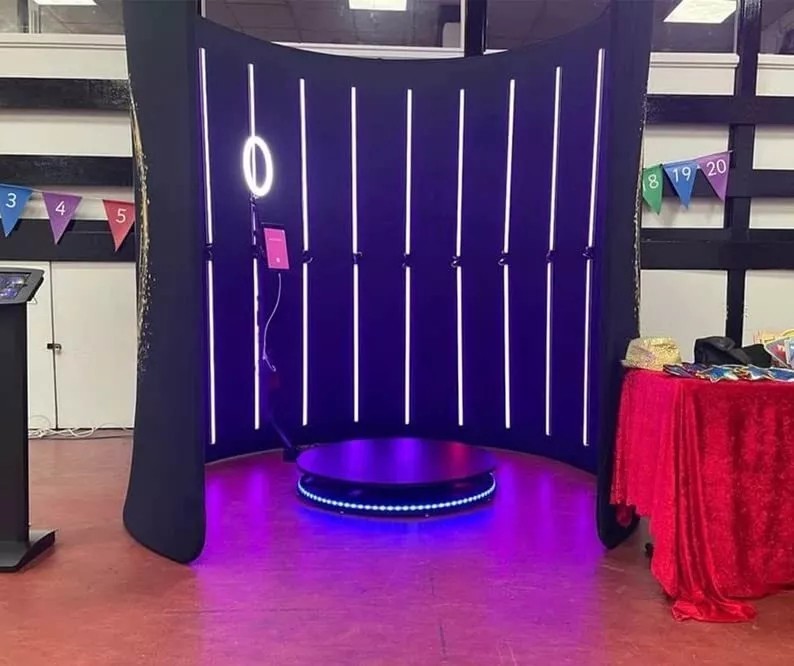 10'W x 8'H 360 Photo Booth Backdrop Frame LED Backdrop Enclosure For Studio