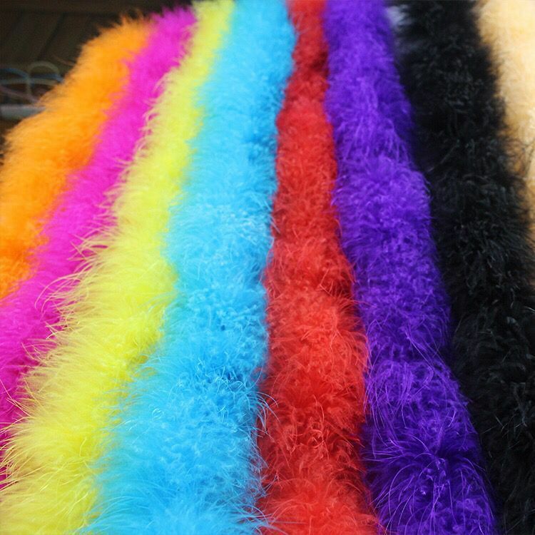 6 feet 2 Yards 25g Marabou Boa Turkey Feather Boa Wedding Party Scarf