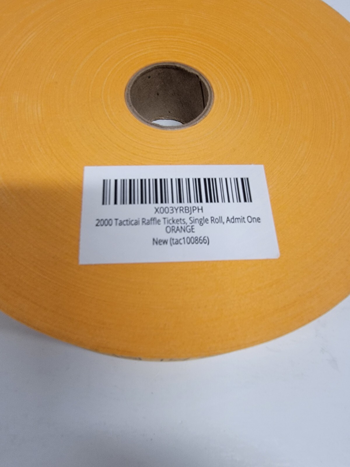 1 Roll 2,000 ORANGE Admit One Tickets Carnival Fun Fair Festival Raffle Entrance