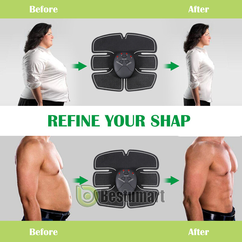 Ultimate EMS AB & Arms Muscle Simulator ABS Training Abdominal Trainer Pad Sets