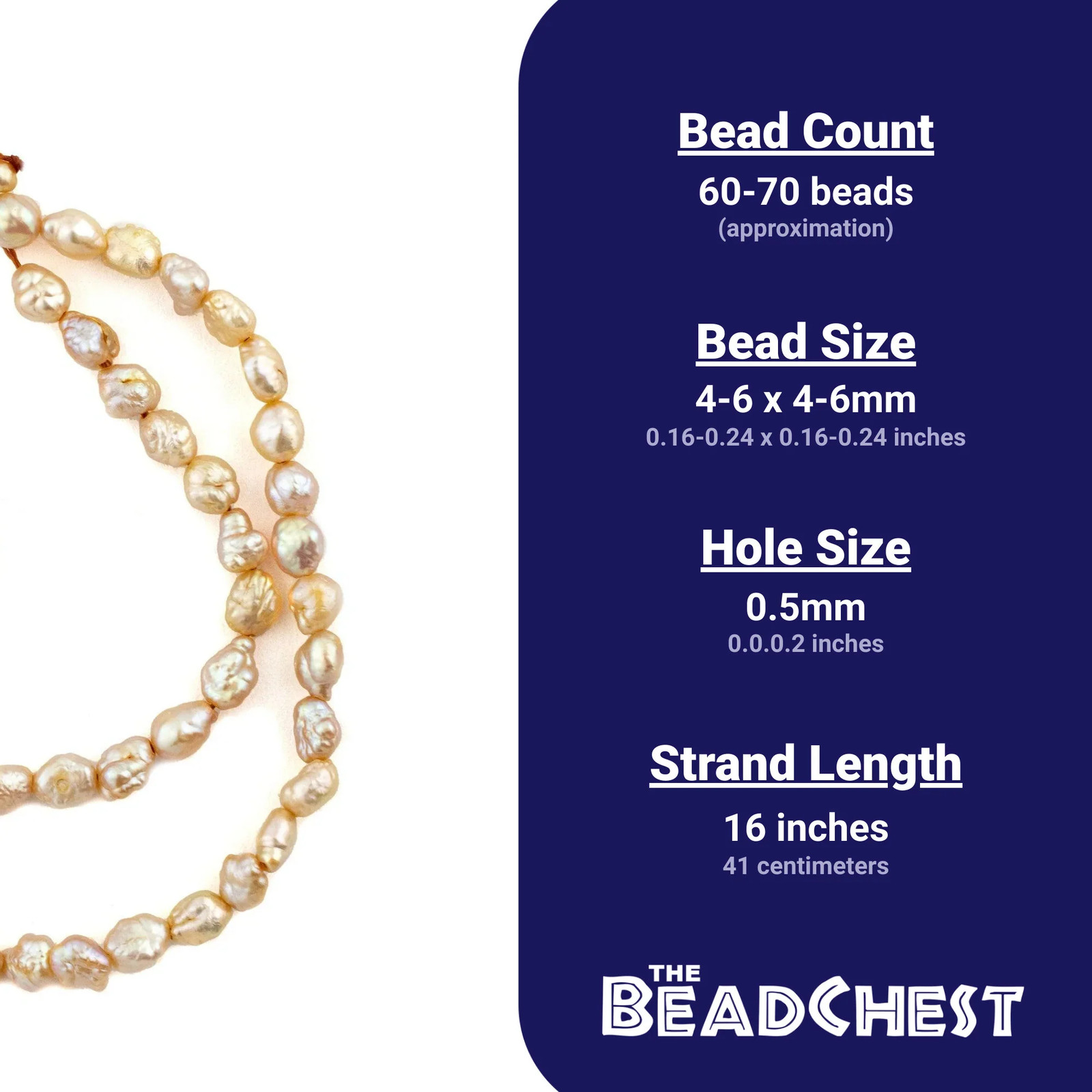 Butterscotch Vintage Japanese Rice Pearl Beads 4mm Yellow Oval 16 Inch Strand