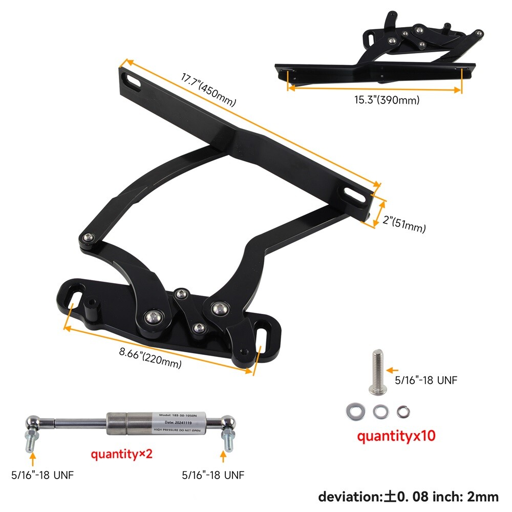 Billet Hood Hinge Kit Pair For Chevrolet Camaro & Pontiac Firebird 1970-1981