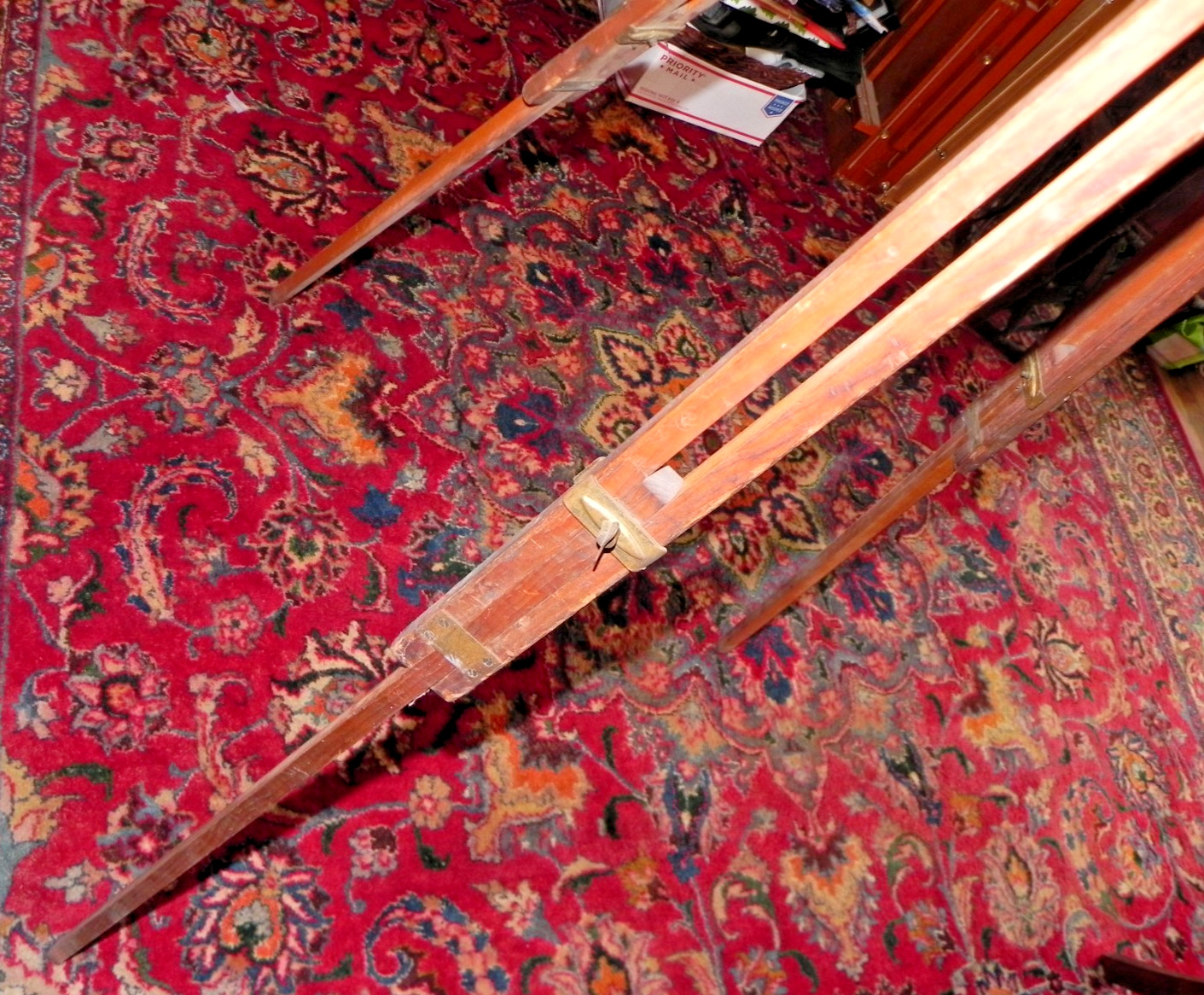 Antique/ Vintage-Survey/Level/Transit/CAMERA PHOTOGRAPHY-WOOD TRIPOD/Base Stand