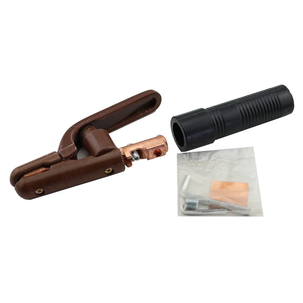 WeldingCity 50-ft #2 Gauge Welding Cable 300A Work Clamp Stick Holder Dinse Plug