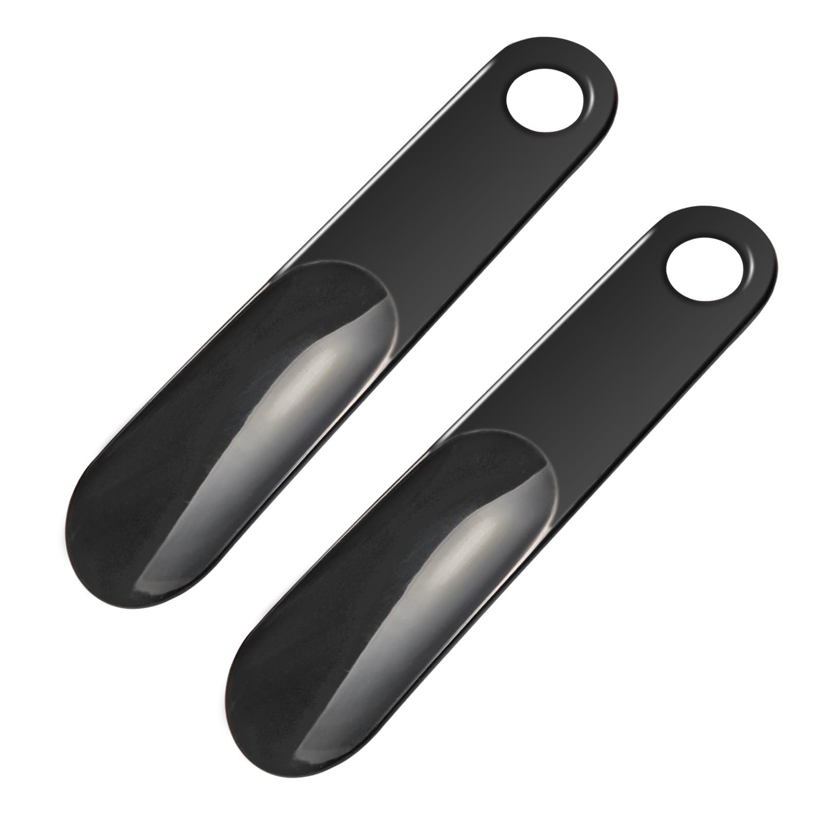 Untrytb 2 Pack Shoe Horn, Premium Horns for Men or Women, 7.5 IN, Black