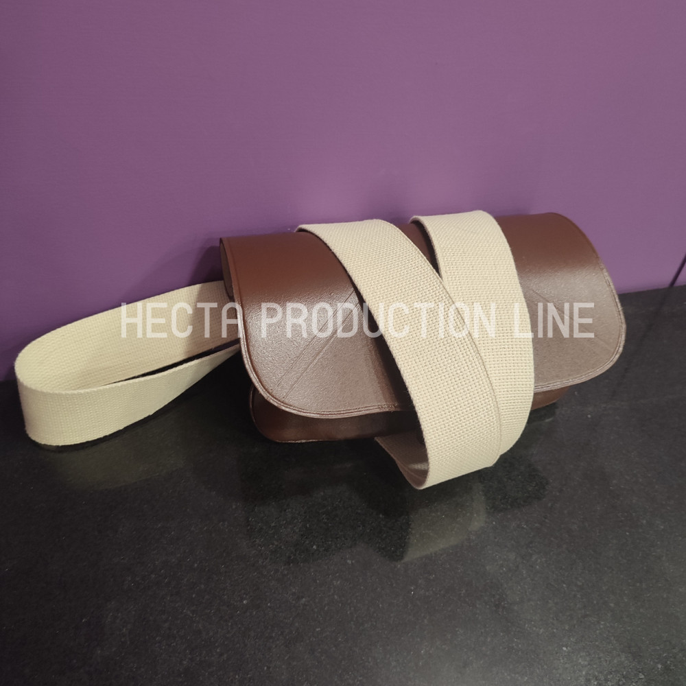 18th Century Revolutionary War Cartridge Box – Genuine Brown Leather Replica