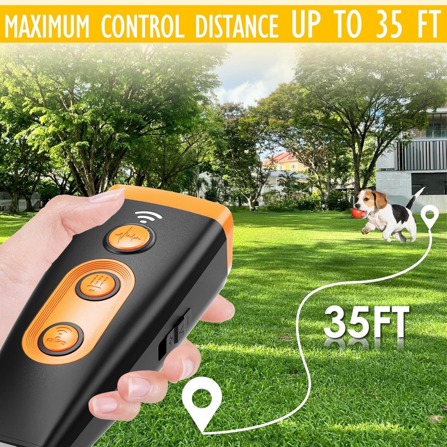 2026 Portable Ultrasonic Dog Repeller Stop Barking Anti Bark Device Rechargeable