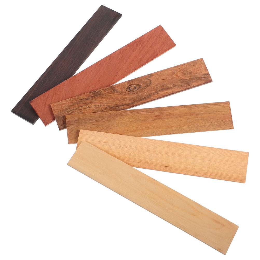 6Pcs Textured Wood Board for DIY Crafts and Garden Bench Replacement
