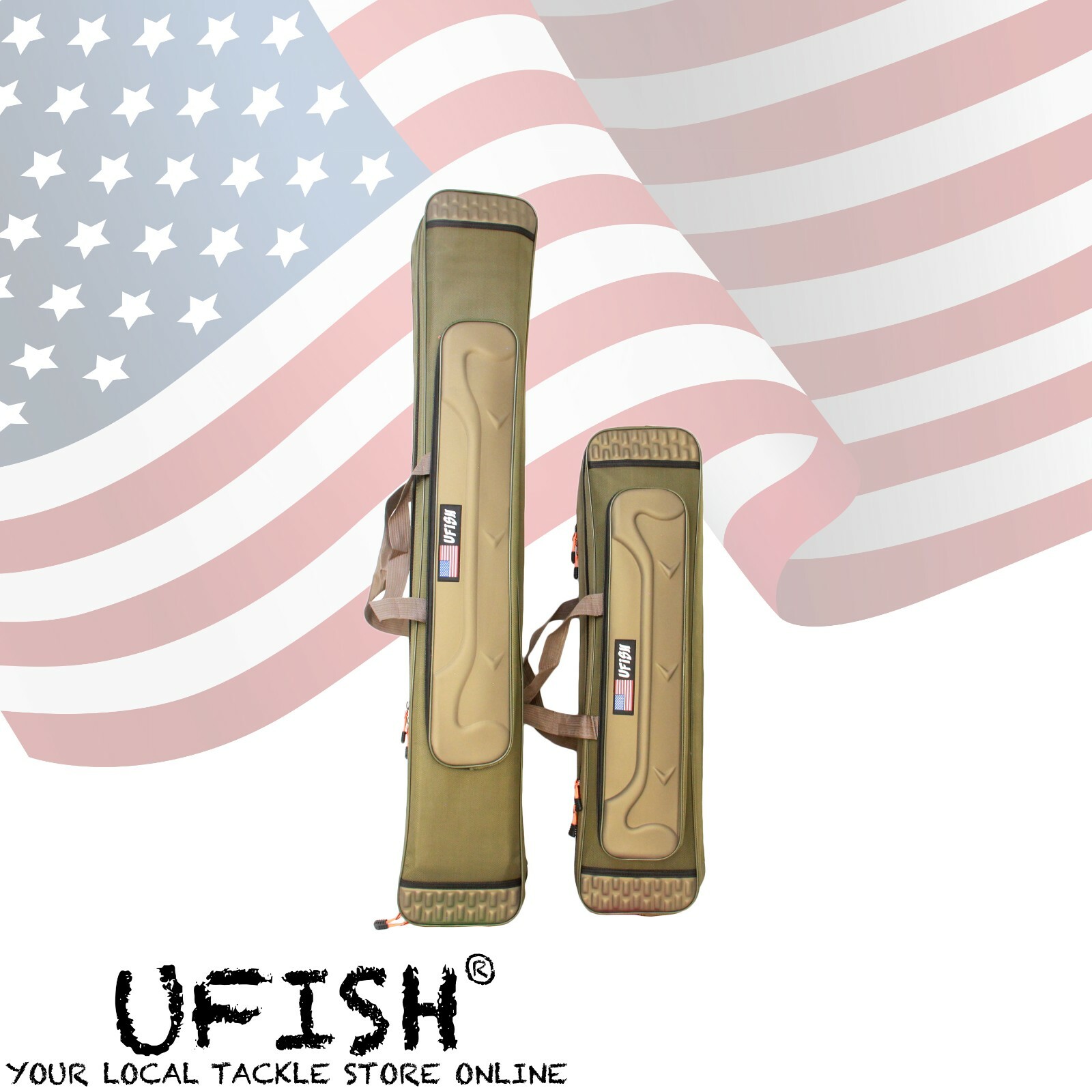 UFISH Fishing Rod Bag Pole Travel Case with Tackle Storage Comfortable Fishing