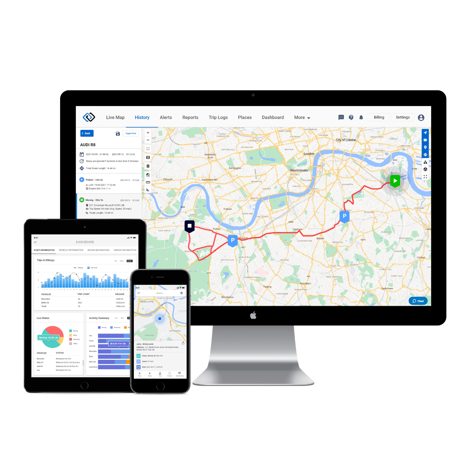 LIVE GPS TRACKER DB2 4G LTE ANTI-THEFT CAR VAN TRUCK MOTORBIKE TRACKING DEVICE