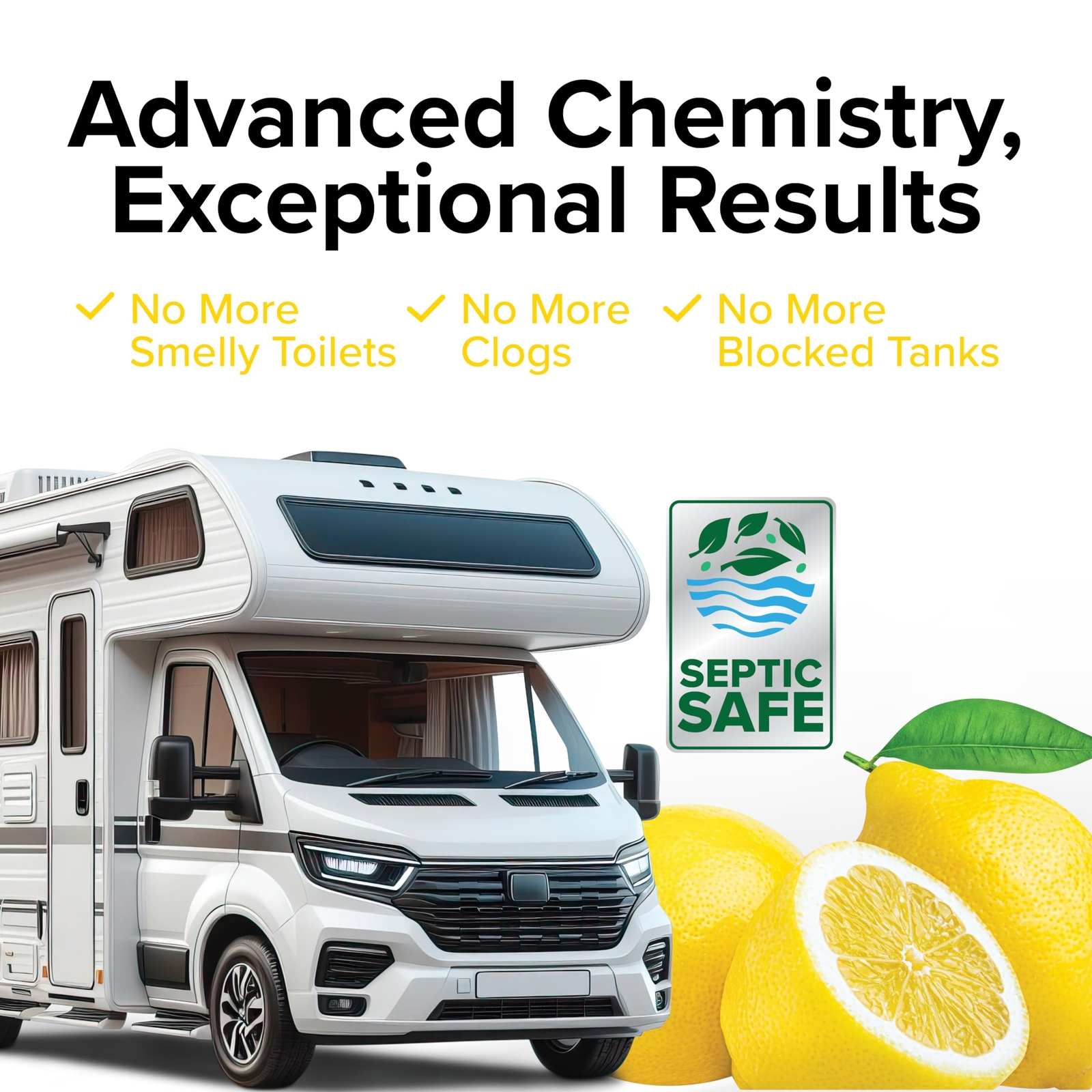 Camco TST MAX RV Toilet Treatment Drop-INs - Control Unwanted Odors & Break ...