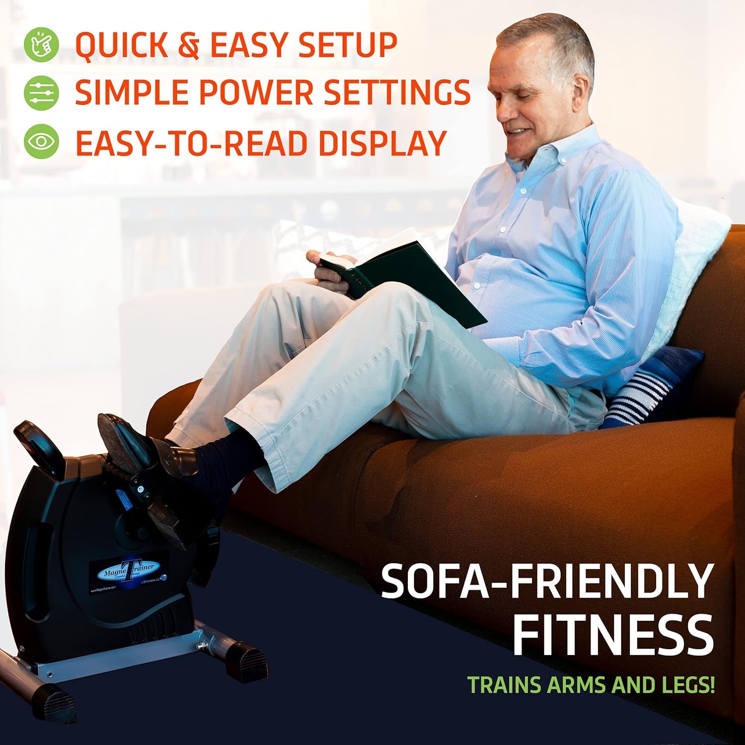 MagneTrainer-ER Mini Exercise Bike Arm and Leg Exerciser