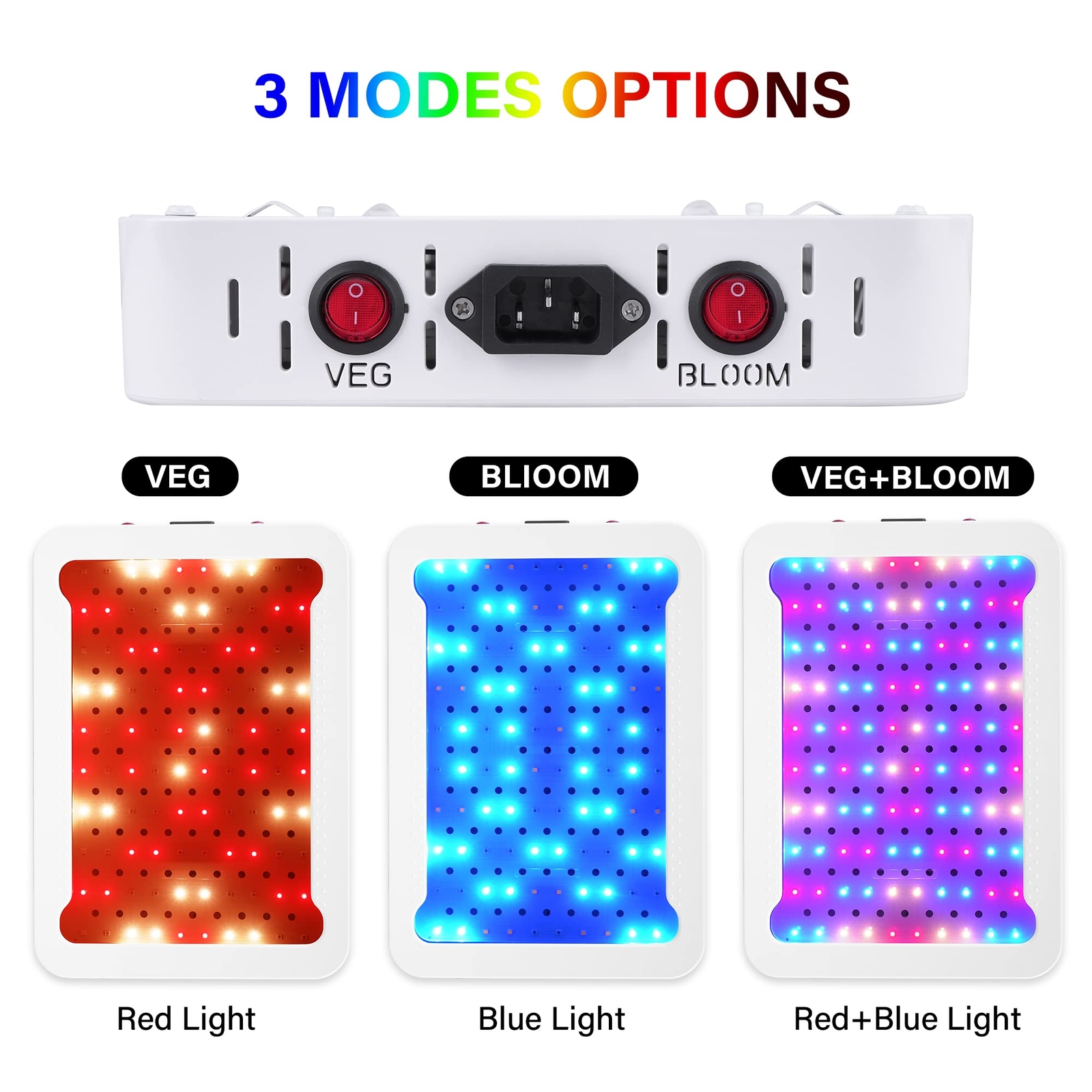 1000W HPS Equivalent LED Grow Light for Indoor Plants Full Spectrum