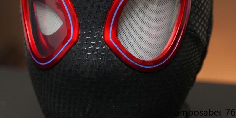 Spiderman Miles AUTO Light-up Eyes Mask Ring Remote Control Wink Gifts US Spot