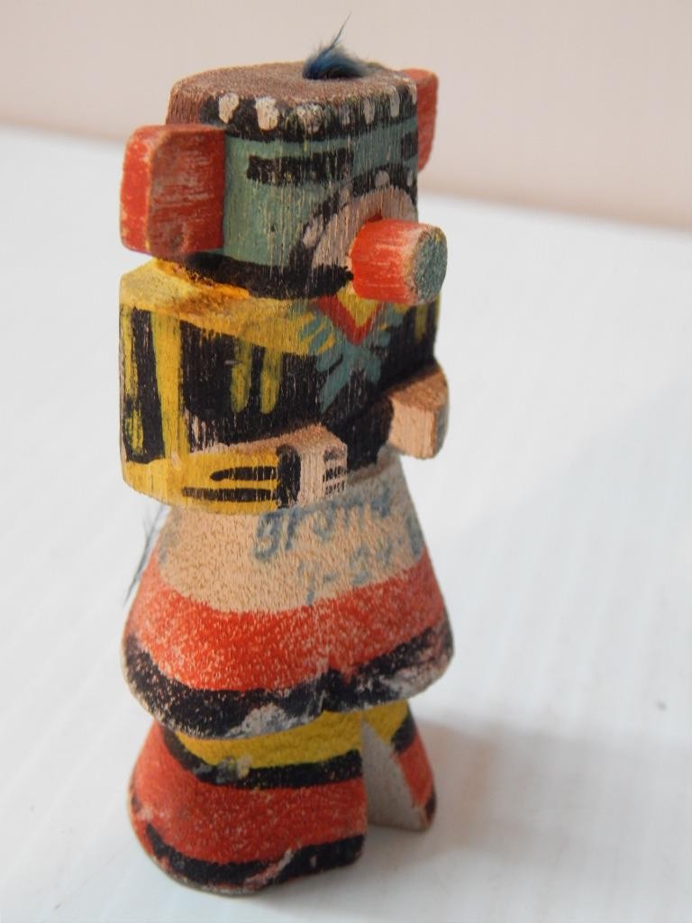 EARLY VINTAGE HOPI PUEBLO INDIAN HIGHWAY ROUTE 66 KACHINA GRAND CANYON INSCRPTN