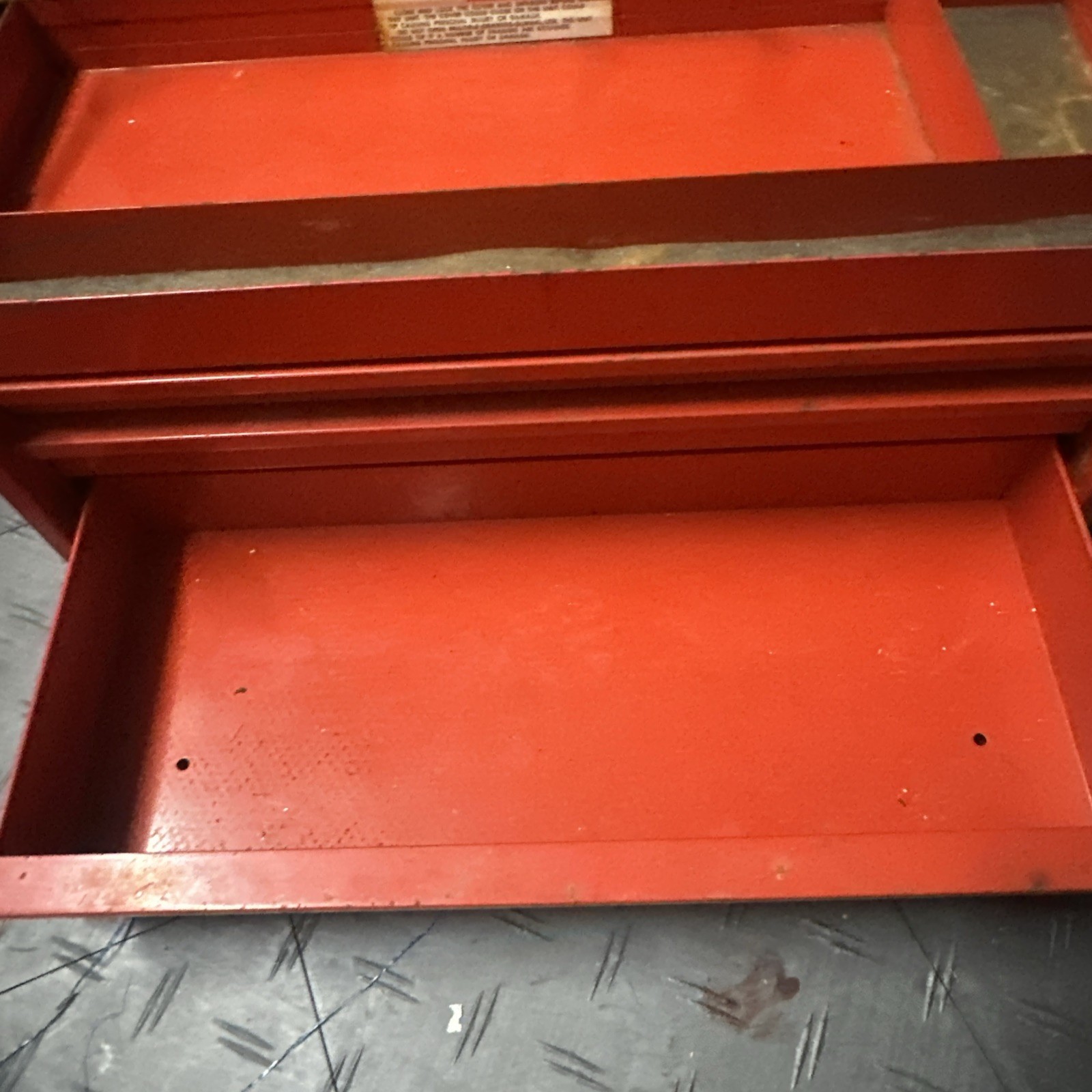 Vintage Snap-On Tools 24" Flip Top Tool Box 3 Drawer KRA-53D