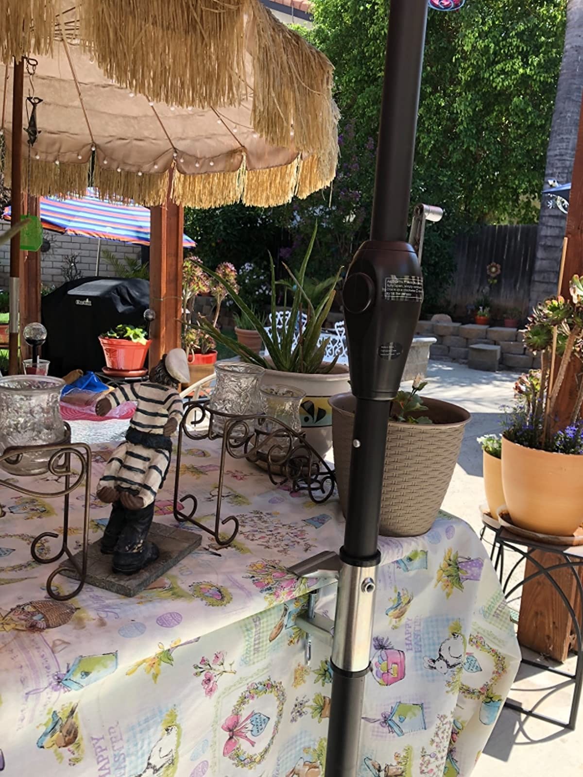 Upgrade Umbrella Clamp Stand Holder Heavy Duty Bench Buddy Patio Umbrella Fix...