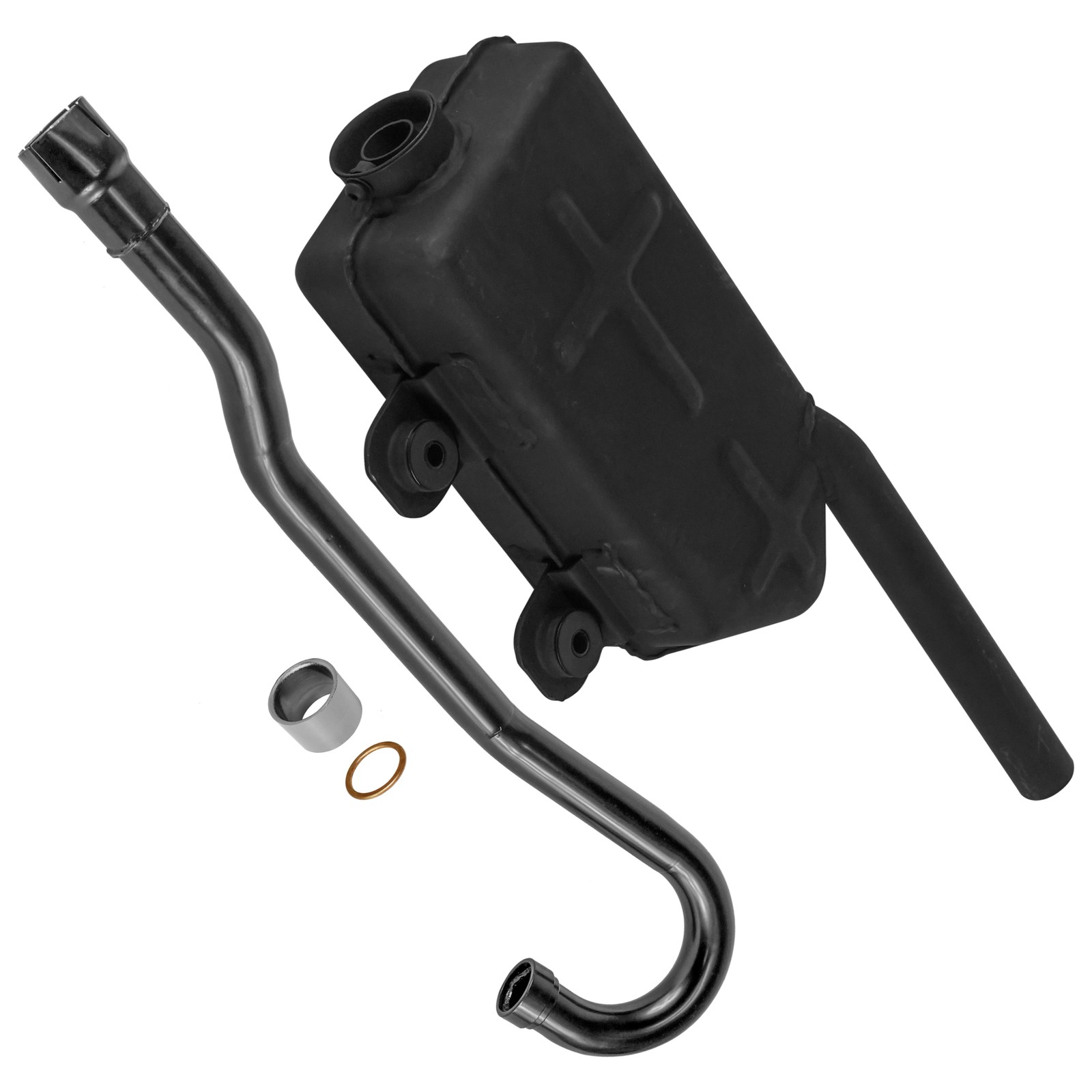 Exhaust Muffler w/ Pipe Gaskets fits Kawasaki Bayou 220 KLF220A 1988 1989 - 2002