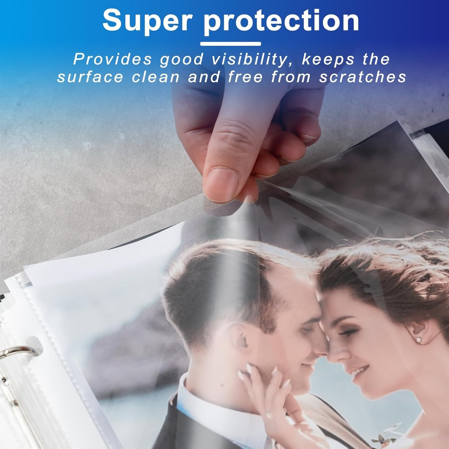 65 Pack Clear Sheet Protectors, 8.5 x 11 inch Page Protectors for 3 Ring Binder,