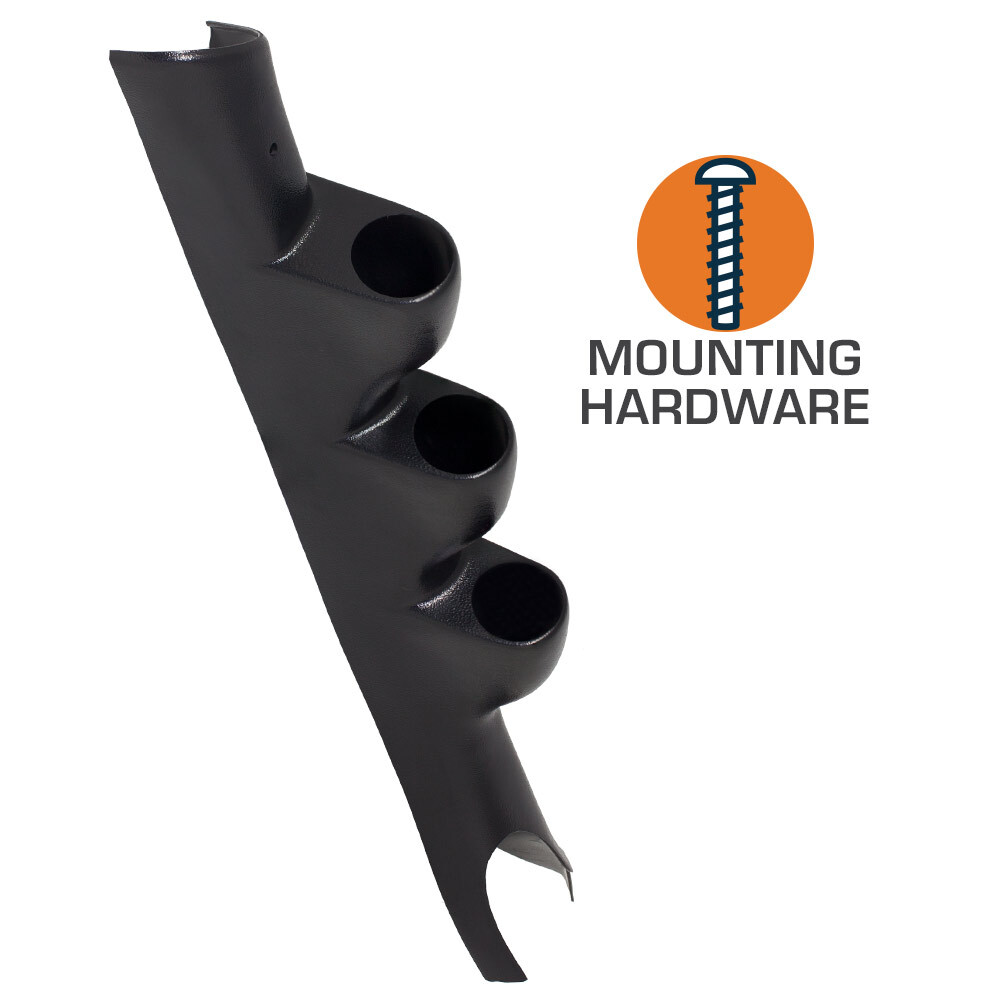 GlowShift W7 Boost EGT Trans Temp Gauges + Black Pod for 03-09 Dodge Ram Cummins