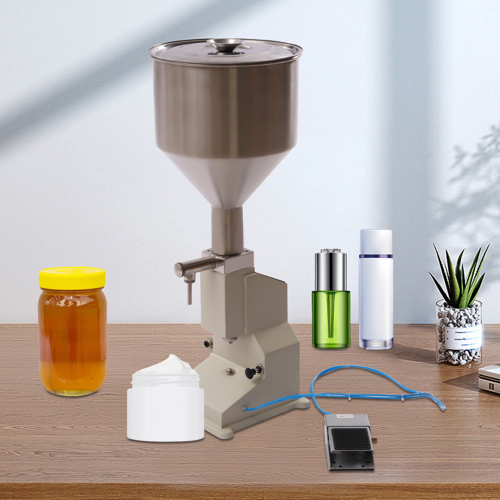 Pneumatic Filling Machine Liquid Paste Cream Filler Filling Machine 10-110ml