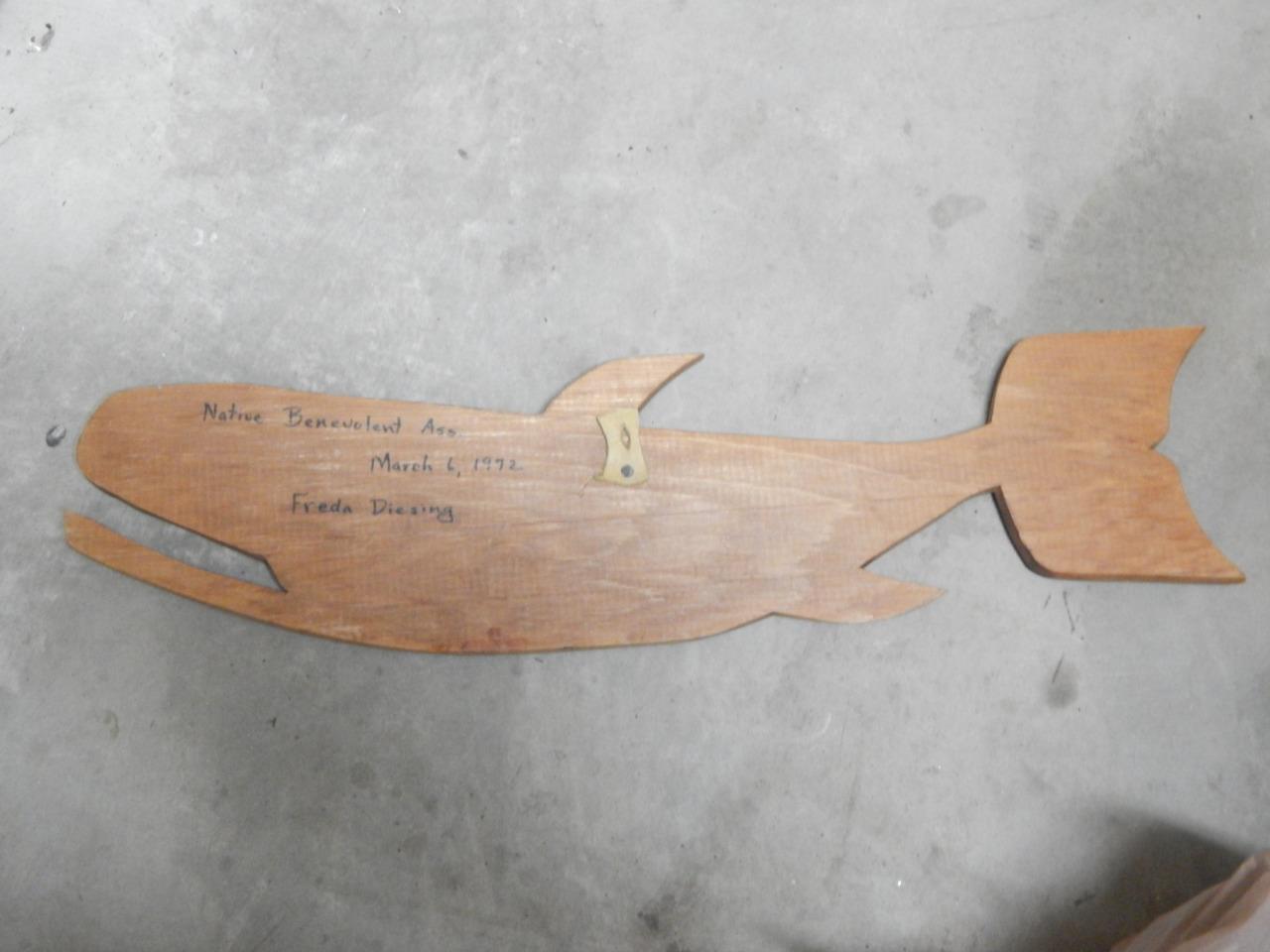 IMPORTANT " FREDA DIESING " HAIDA NW INDIAN WHALE CARVING MASTER CARVER