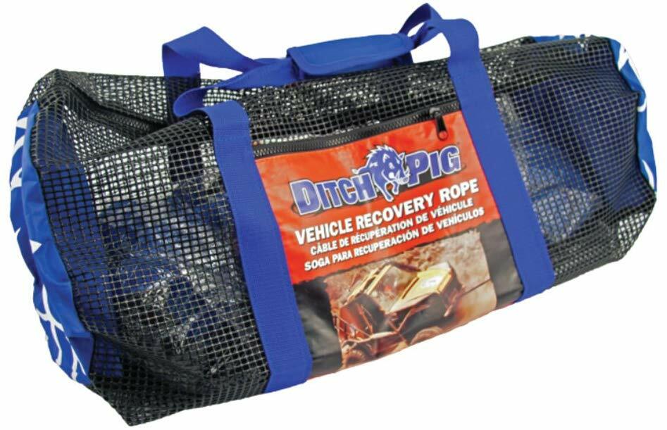 DITCH PIG 1-1/2 X 30' KINETIC ENERGY TRUCK TRACTOR TOW ROPE 64300LB STRAP SNATCH