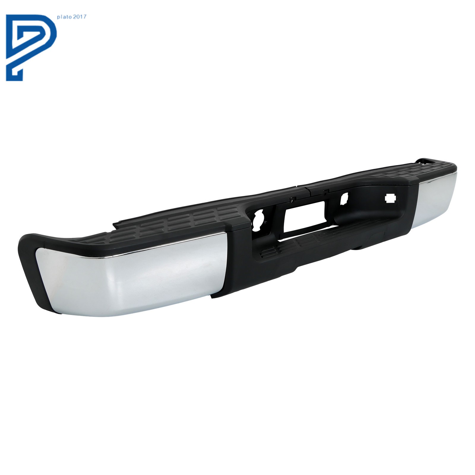 Chrome Rear Bumper Assembly For Chevy Silverado GMC Sierra 1500 2007-2013 2012