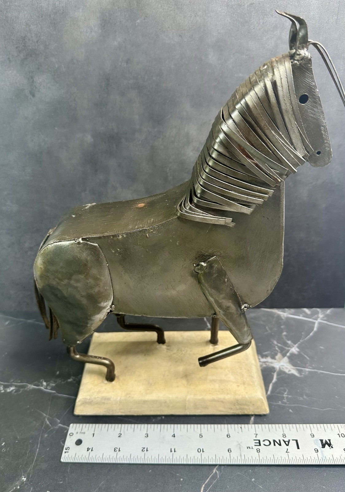 Arte Felguerez Handmade Metal Horse Sculpture Mexican Art Signed Collectible