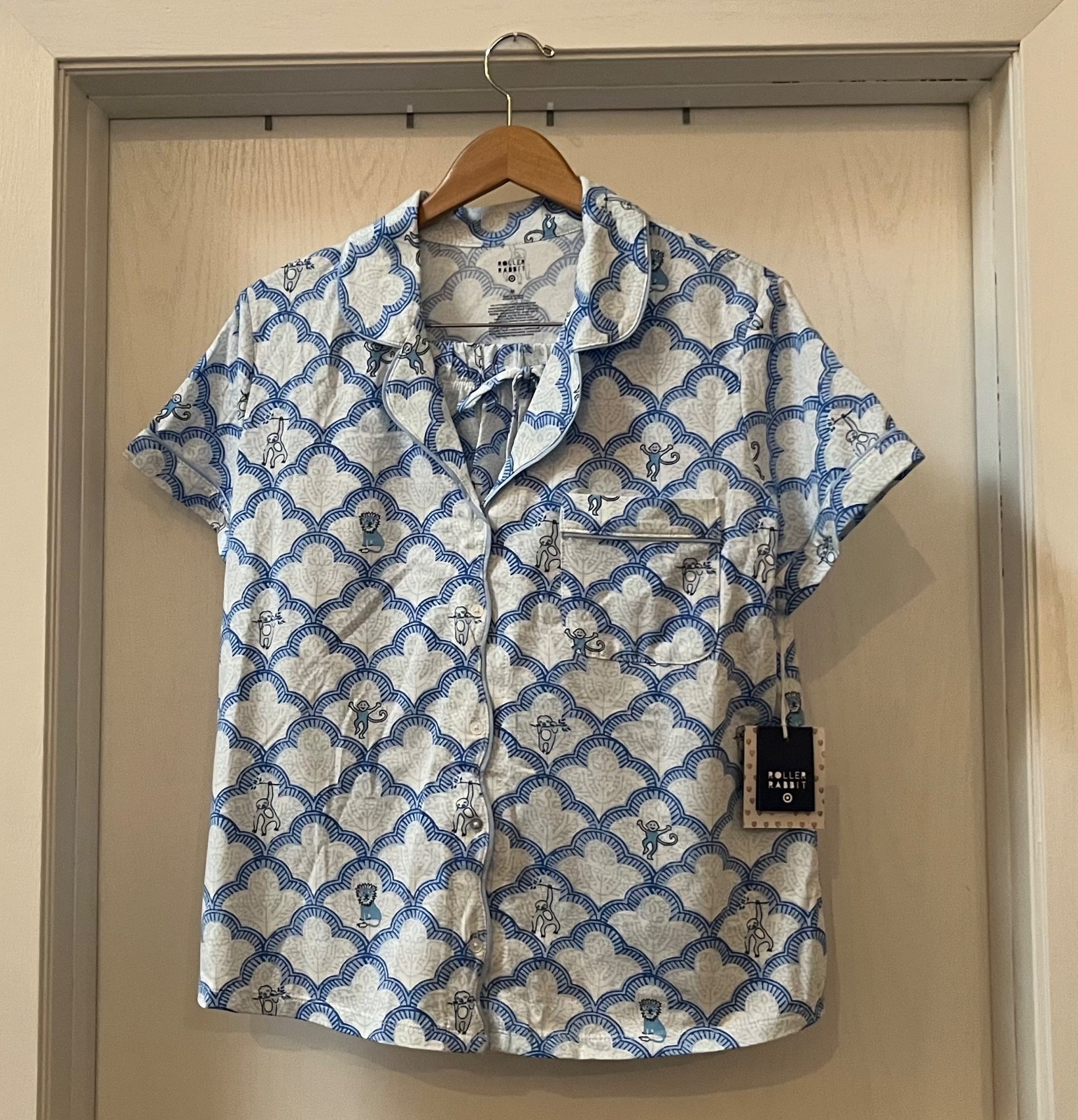 Roller Rabbit x Target Women’s Size M Geo Trellis Short Sleeve Short Pajama Set