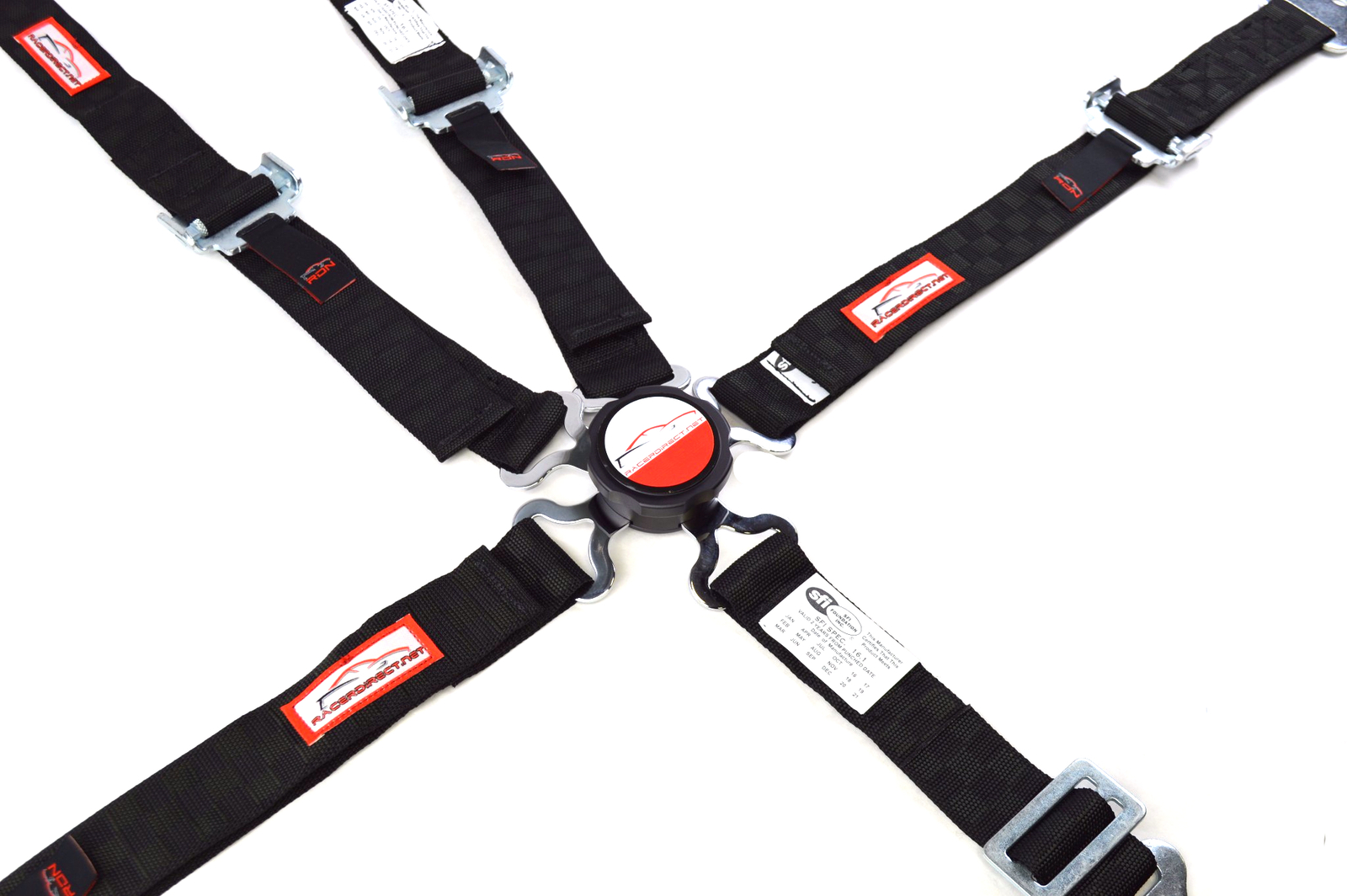 QUARTER MIDGET HARNESS 2" SFI 16.1 PULL UP LAP BELT CAM LOCK BLACK CHECKERBOARD