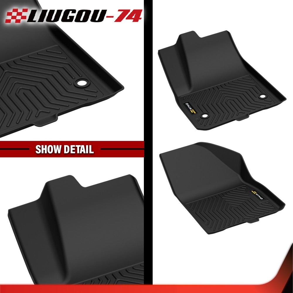 All Weather TPE Floor Mats & Trunk Cargo Liner Black Fit For Cadillac XT5 2018