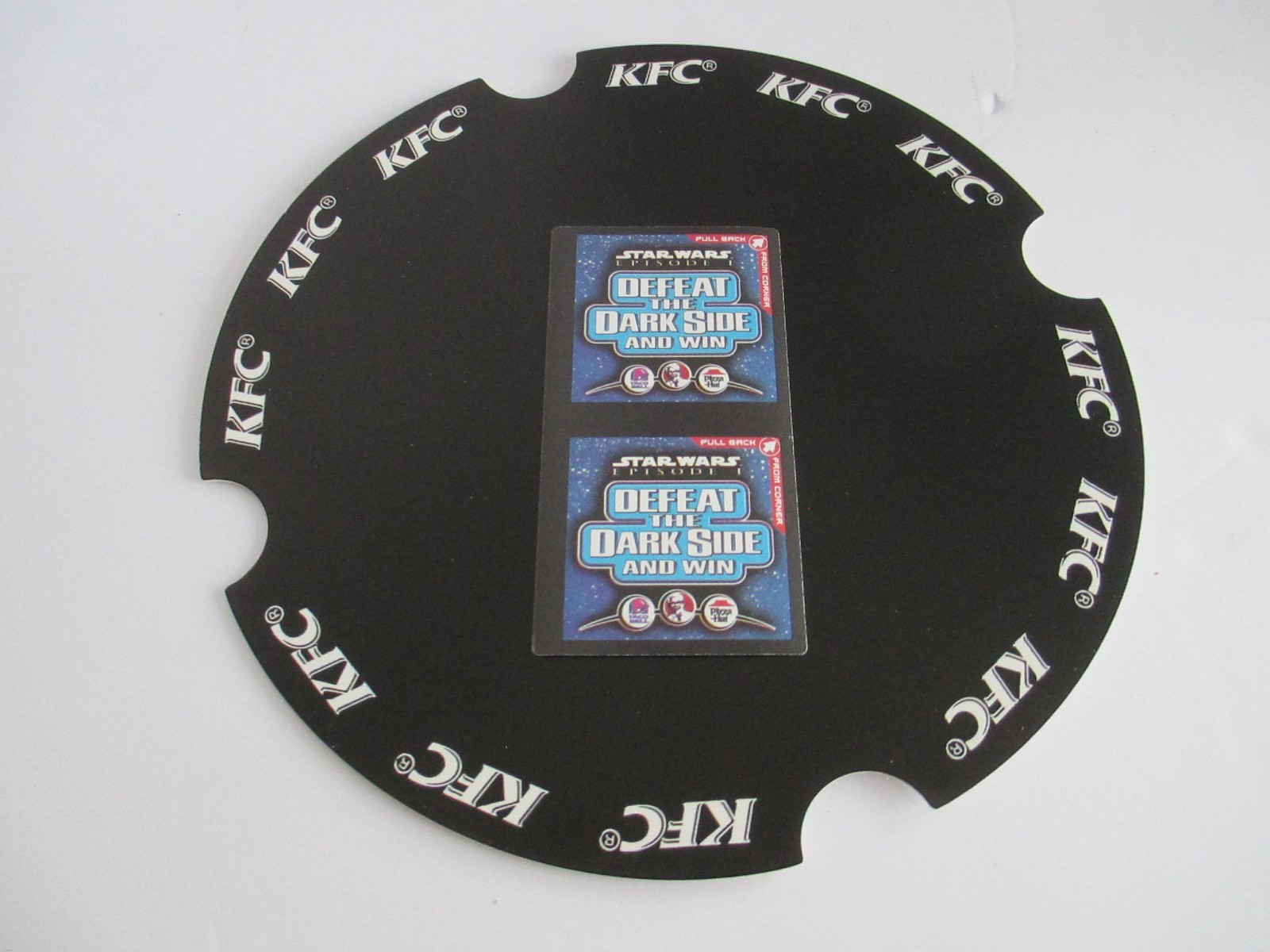 Star Wars Episode 1 KFC Jar Jar Binks Bucket with POG Topper 1999 Vintage BSMT