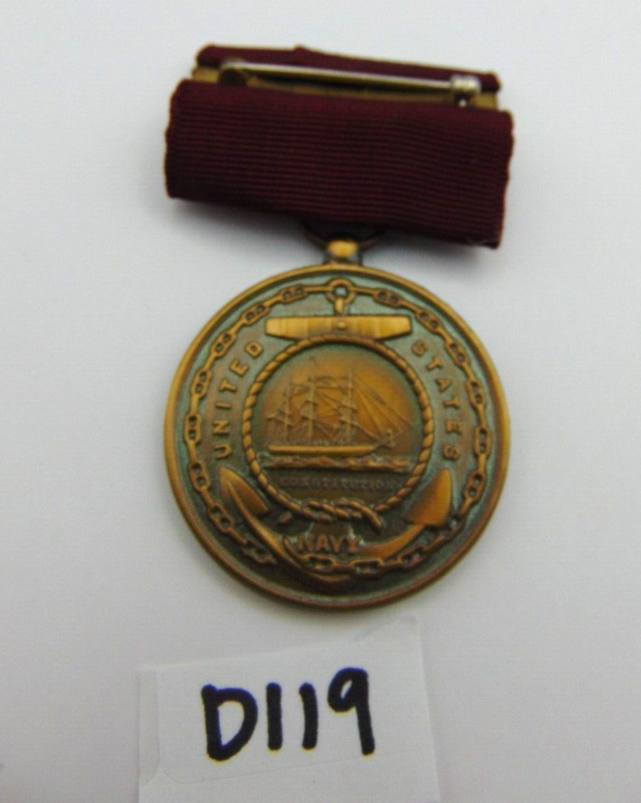 U.S. Navy Constitution Fidelity Zeal Obedience Medal Military no Date or Name
