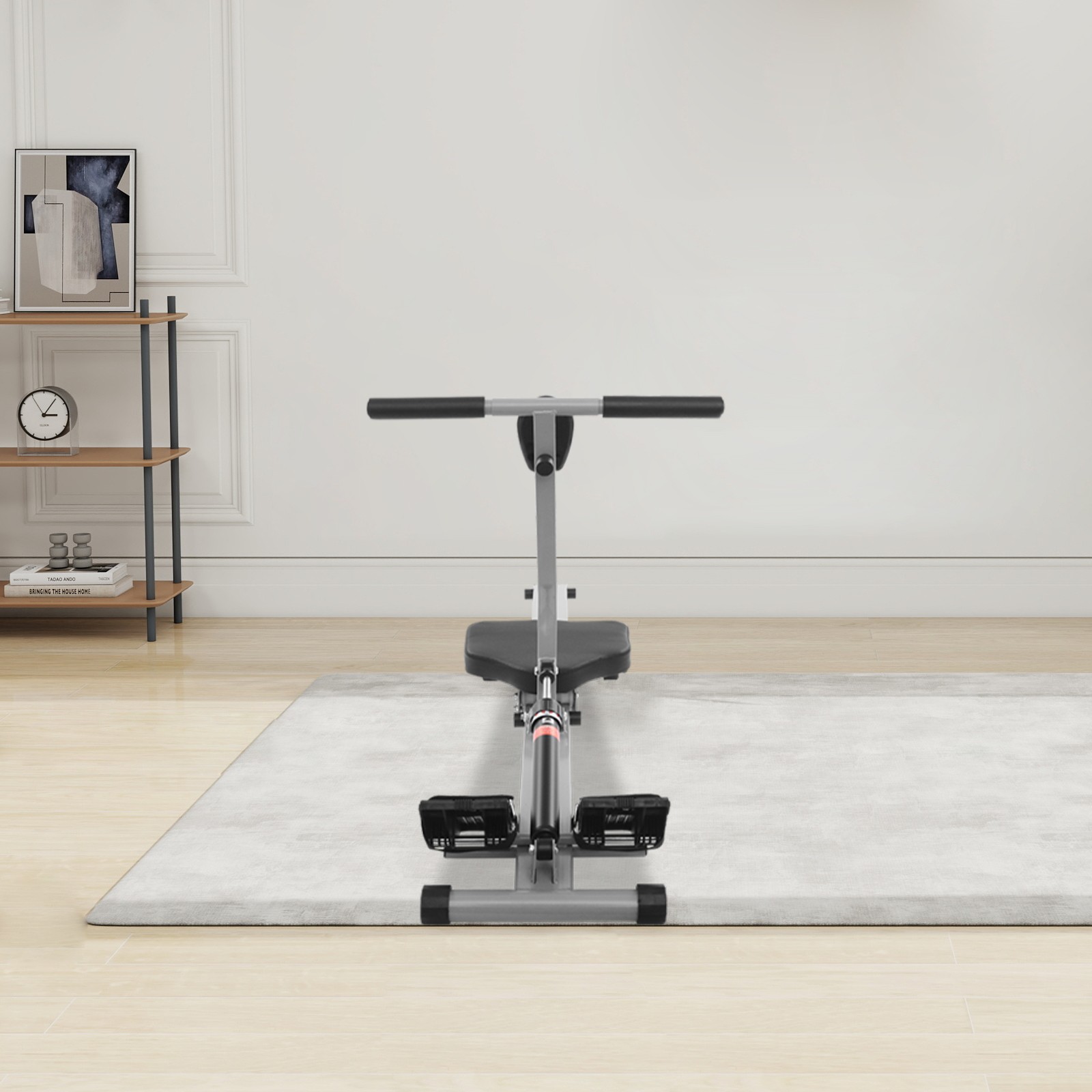 Home Rowing Machine Foldable Rowing Exercise Machine 12 Force Level Adjustable