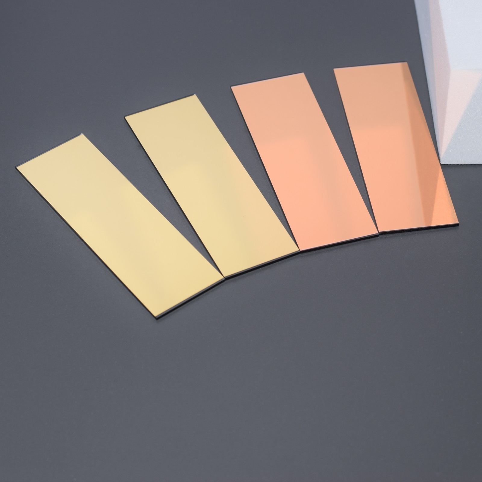 1pc 75x25x1mm Copper Coated Microscope Slides Gold Au-coated Glass Test Slides