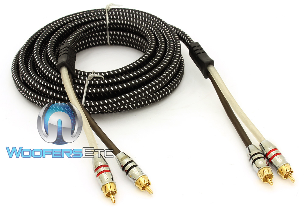 SUNDOWN AUDIO 12FT SAZ 2CHANNEL SOLID 100% OFC COPPER TWISTED RCA AMPLIFIER WIRE