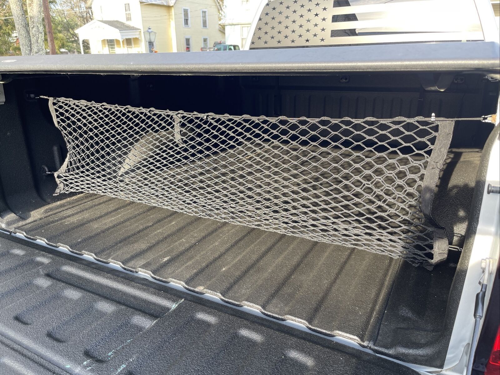 Rear Trunk Envelope Style Cargo Net for CHEVY SILVERADO GMC SIERRA 2013-2024 New
