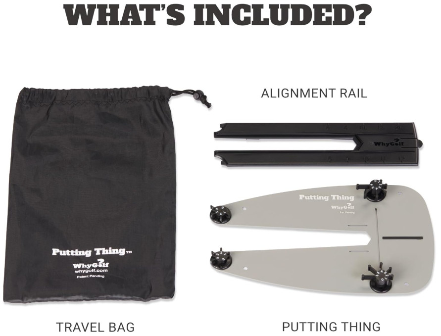 Putting Thing – Golf Training Aid for Accuracy & Green Reading Tool Practice Set