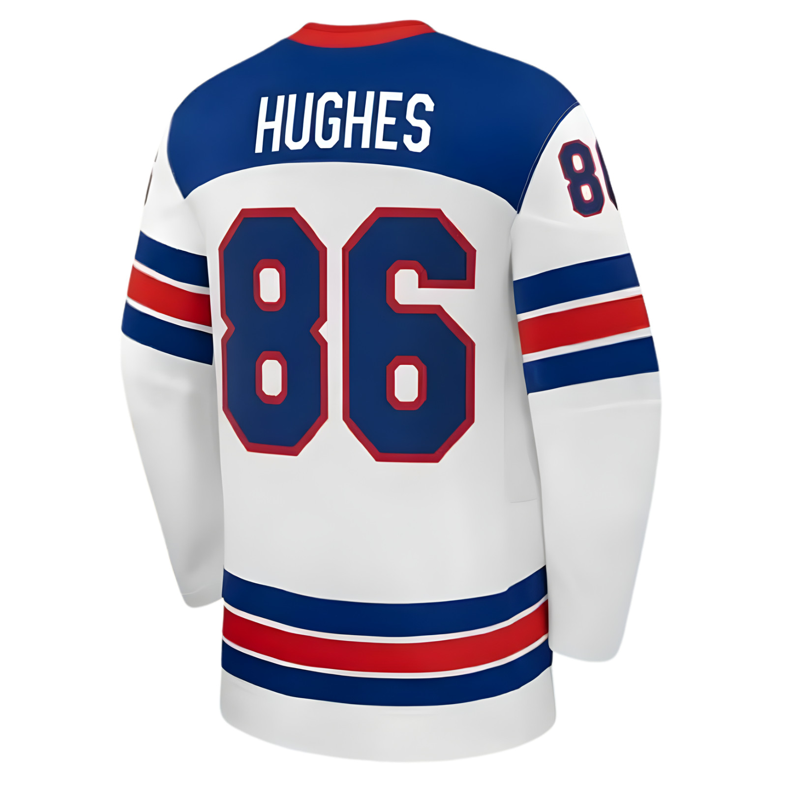 #86 Hughes Team USA Winter Olympics 2026 Jersey White Stitched All Sizes S-3XL