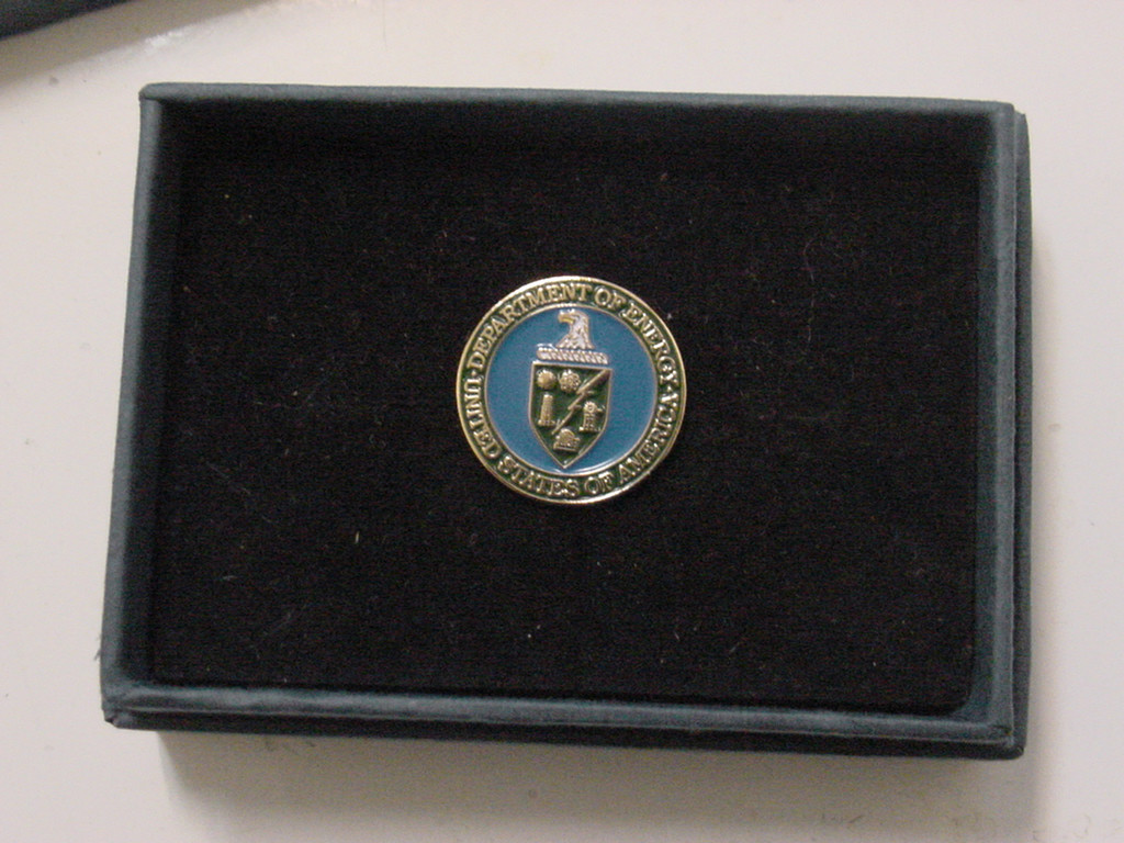 new department of energy DOE lapel pin